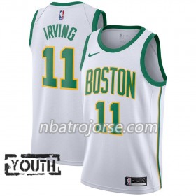 Barn Boston Celtics Tröja Kyrie Irving 11 2018-19 Nike City Edition Vit Swingman